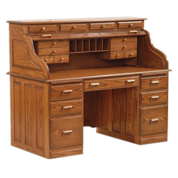 Meja Tulis Kantor Roll Top Klasik – KMT 007