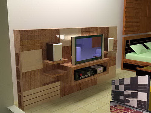 Buffet tv Minimalis Tembok