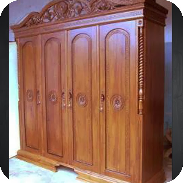 Almari Pakaian Tiara Anggur- 4 pintu 