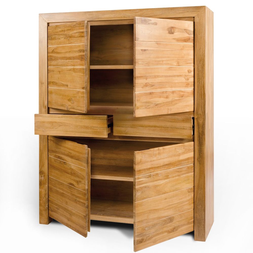 bleached_teak_armoire_open