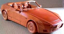 Honda-S2000 wood miniature