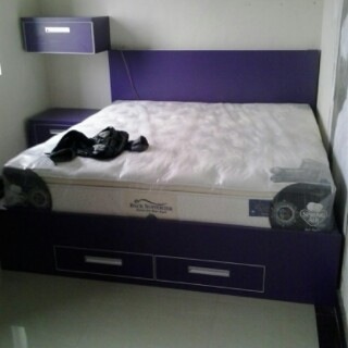 Tempat Tidur 2 Laci Unggu