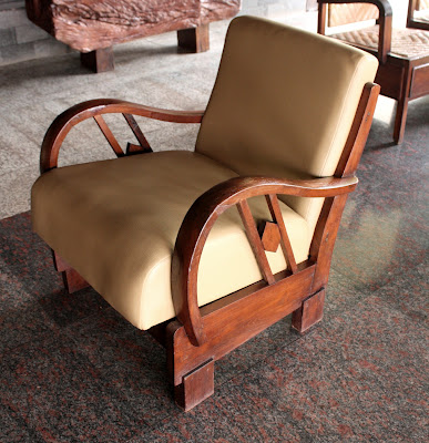 Kursi Antik Vintage Retro  Jok Coklat