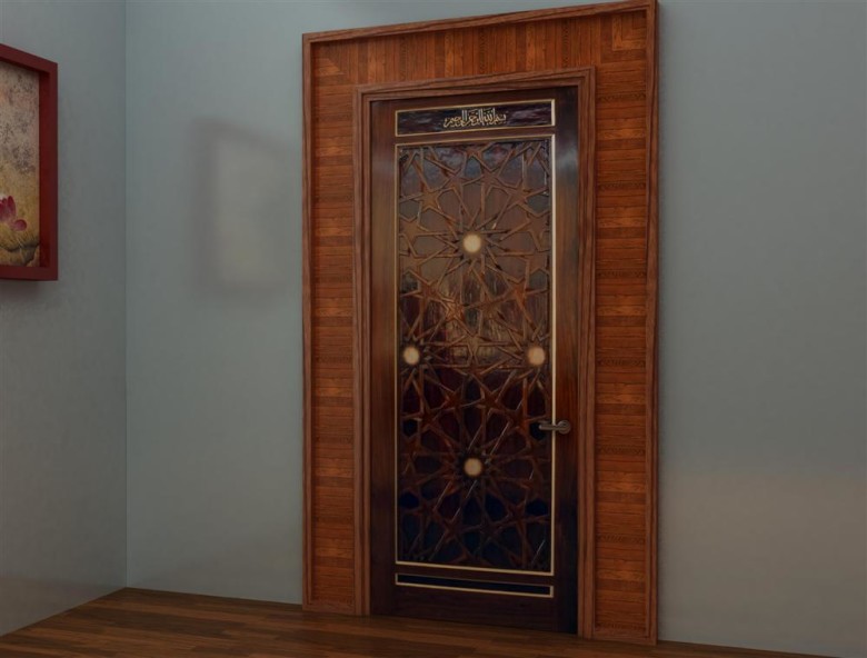 Pintu Jati teak door grey