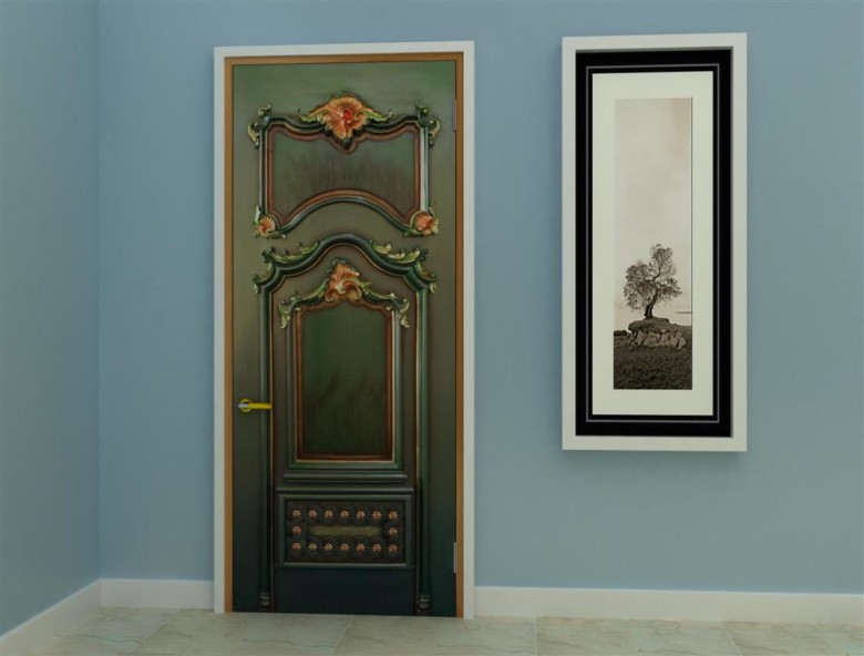 Pintu Jati teak door shelldoor-