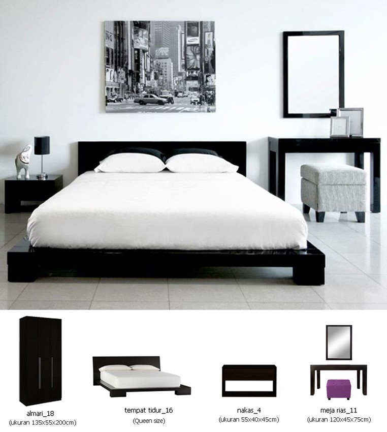 Set Kamar Tidur Minimalis Modern