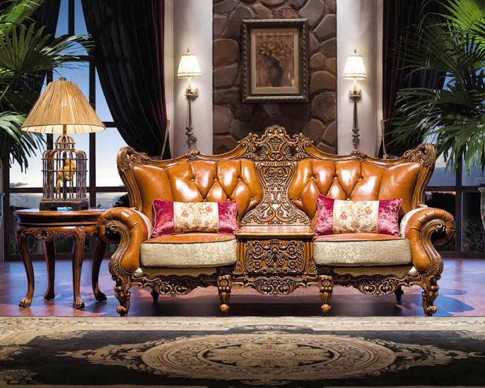 Living Set Eolo Leather Natural Finishing