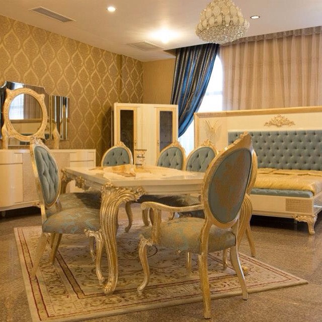 Blue Stylish Dining Room Set