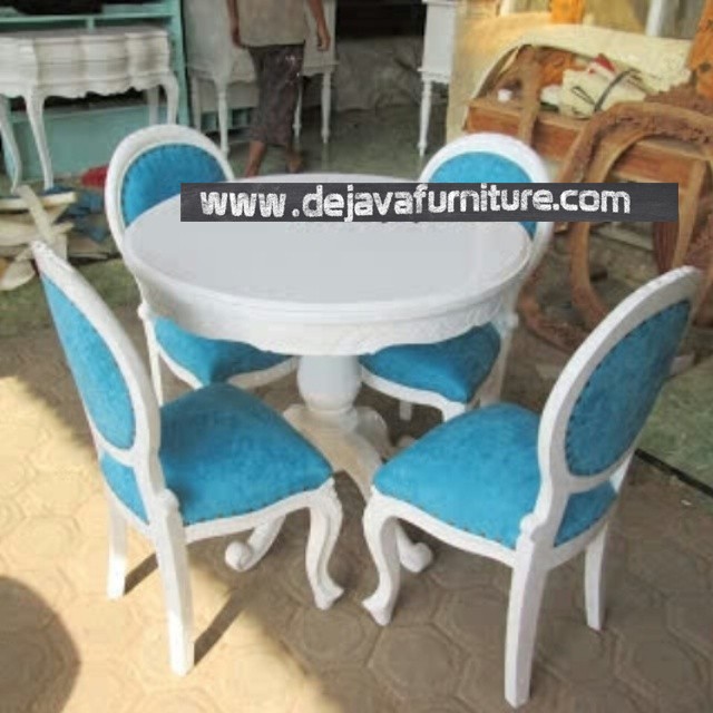 Dining Set Vintage Blue