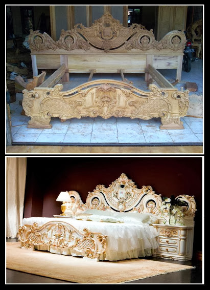 Unfinished Classic Bed Set