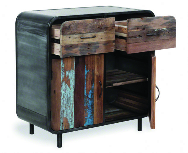 retro recycled boatwood drawer buffet
