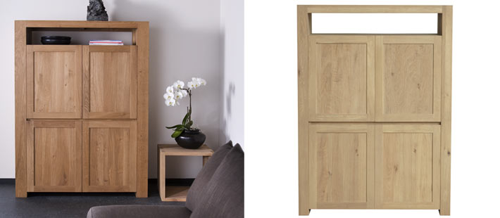 Resort minimalis teak double wardrobe kode LPS-009