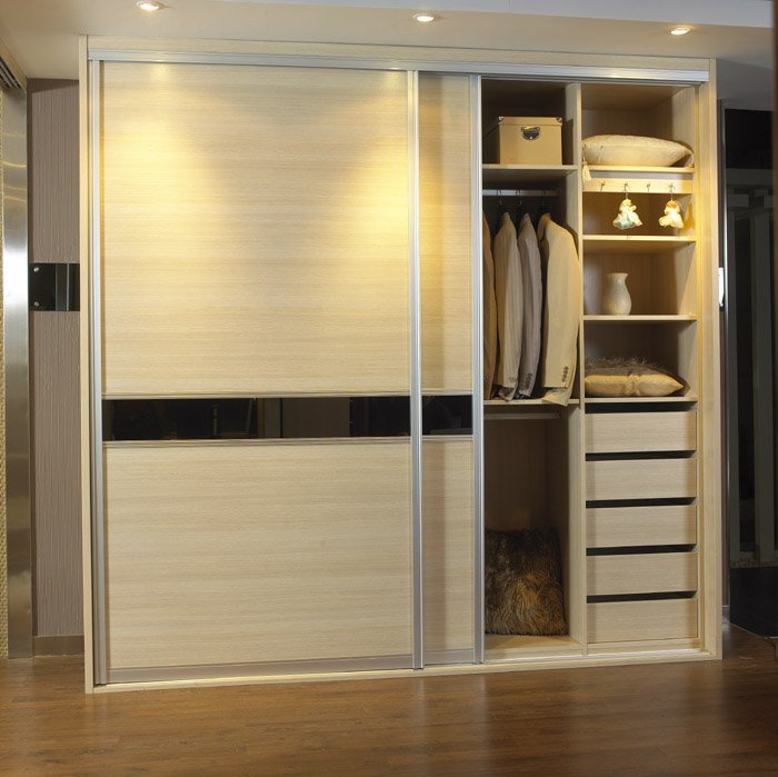 white sliding High Quality Wordrobe 2 Doors Kode LP-031