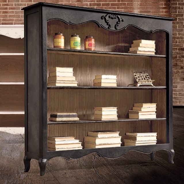 French Vintage Shelves Cabinet 