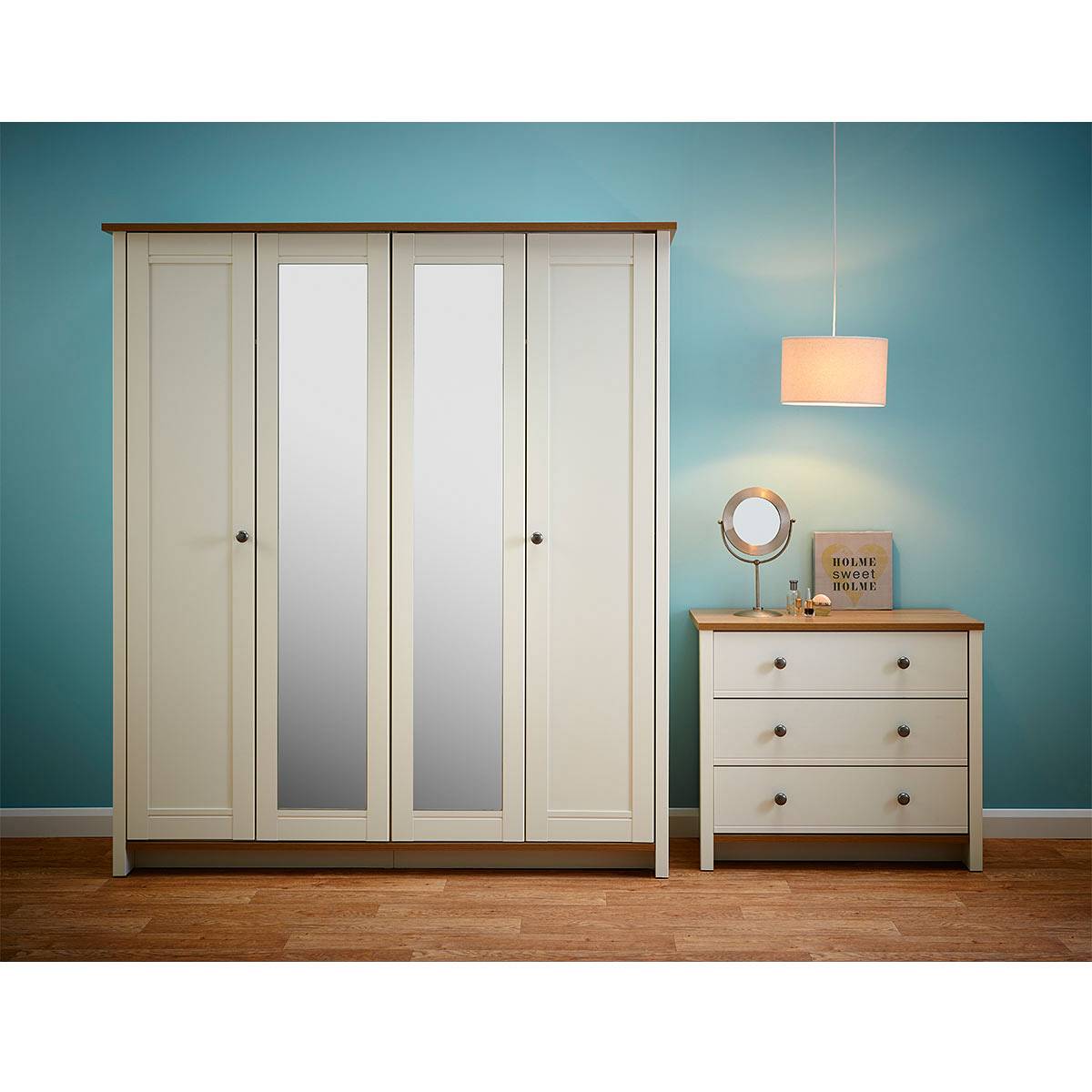 Duco Lemari Pakaian Minimalis 4 Pintu Kode LP-030
